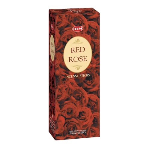 HEM Red Rose Premium Incense Sticks – (120 Sticks, 6 Boxes Inside) - 9 Inches Long,Dispel Negativity, Induce Relaxing Sleep, Spiritual Strength, Aromatherapy, and Strengthen Meditation Practices. - Image 1