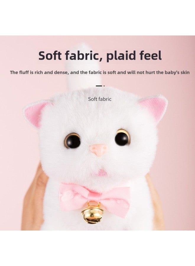 Simulation Cat Plush Toy Electric Walking Cute Pet Garfield Doll Doll Girls Children-Color:Cat Single (charging Version) - Image 4