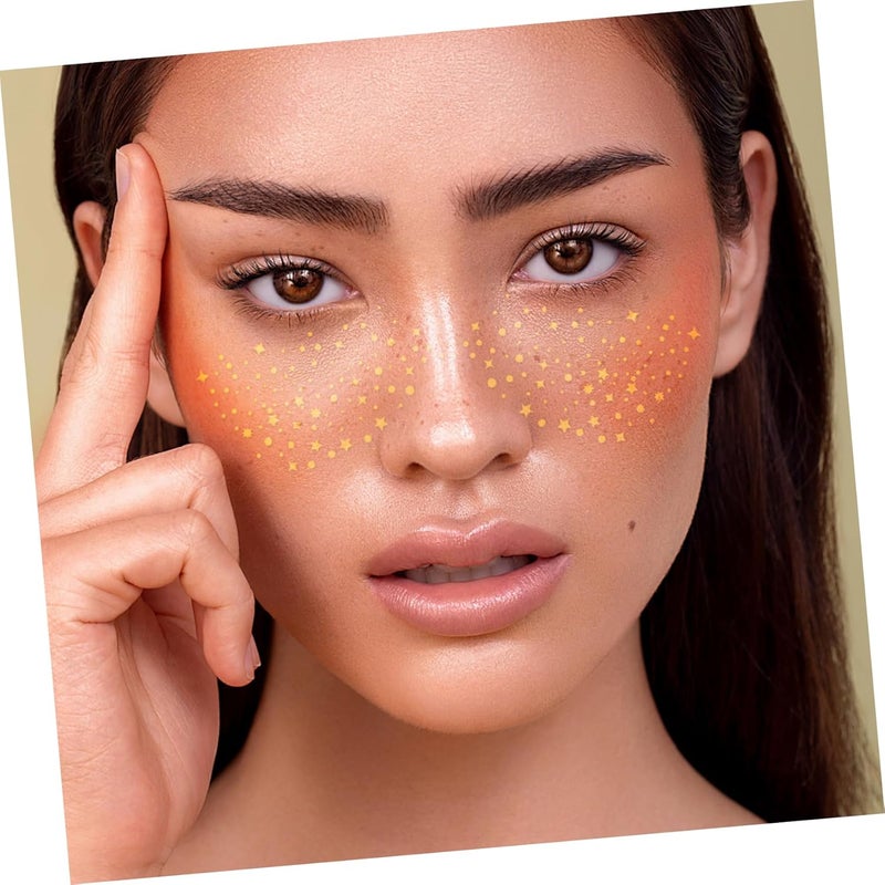 20pcs Freckle Stickers for Face Natural Glitter Freckles Temporary Tattoos Skin-friendly Easy Removable Makeup for Parties and Festivals - Image 5