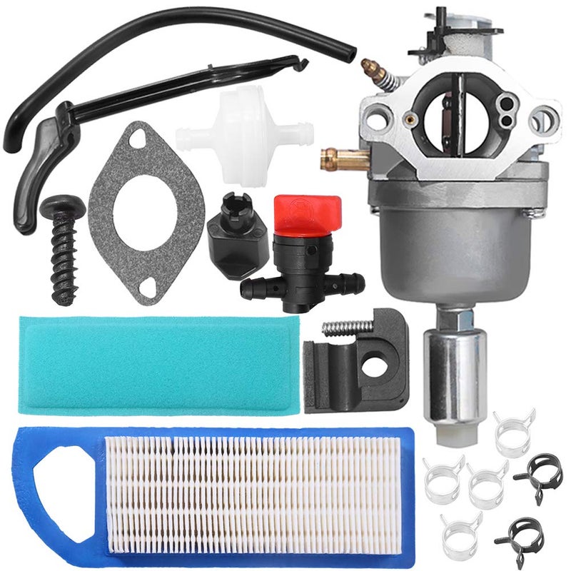 Anxingo MIA12509 MIA11474 MIA11520 Carburetor Compatible with John Deere L107 L108 115 LA115 LA105 D110 LA125 Lawn Mower Tractor with GY20573 M149171 Air Filter Pre Fuel Filter - Image 1