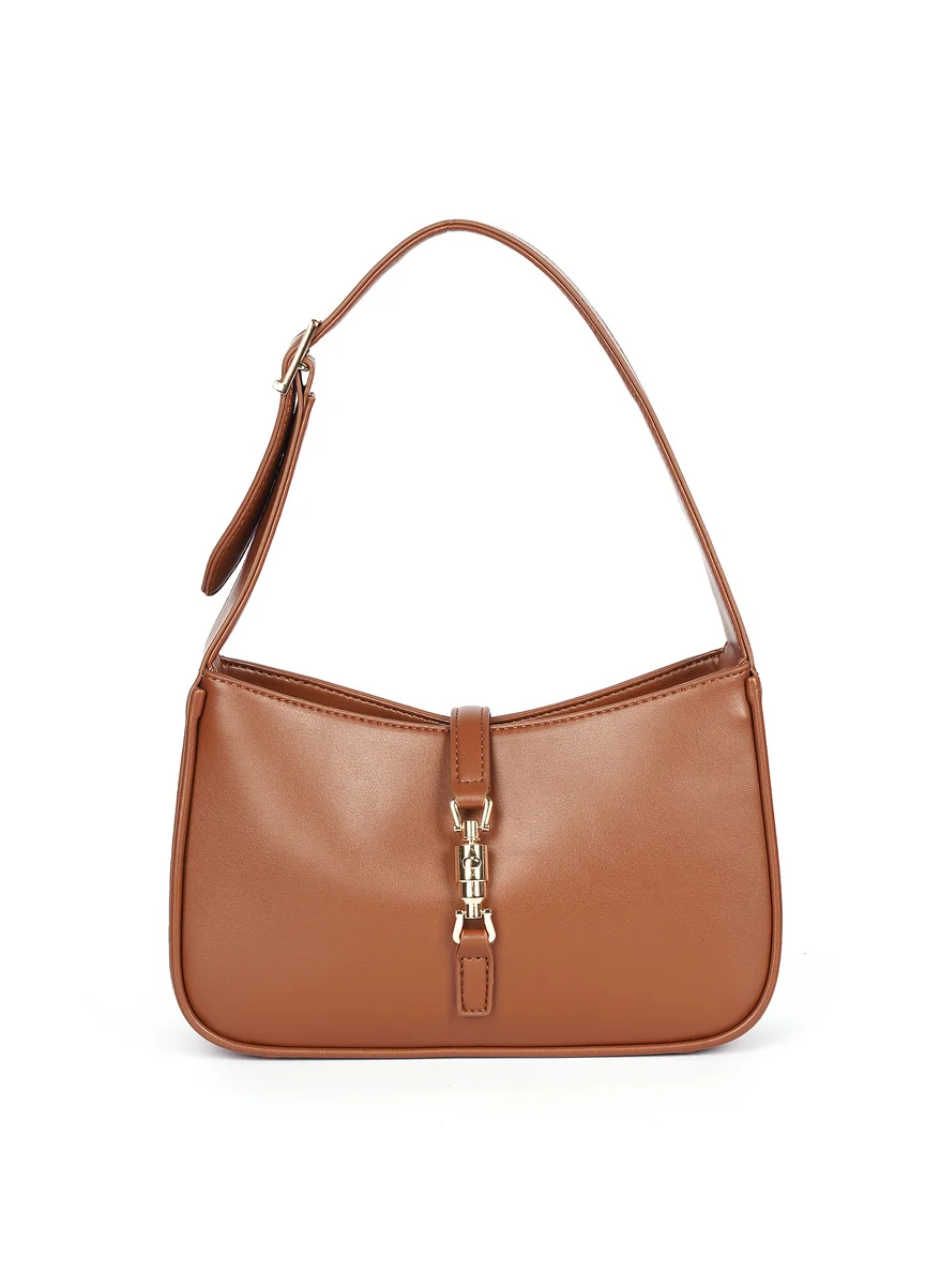 Cuple Long strap faux leather shoulder handbag