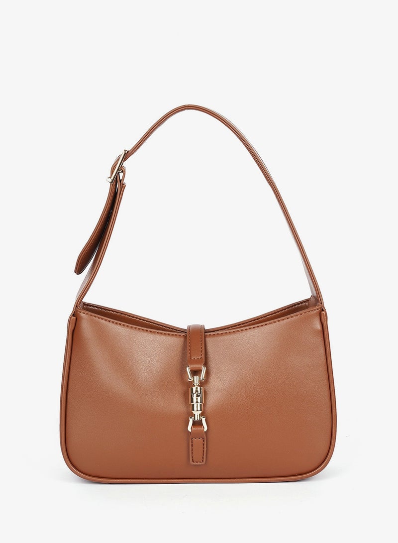 Cuple Long strap faux leather shoulder handbag - Image 1