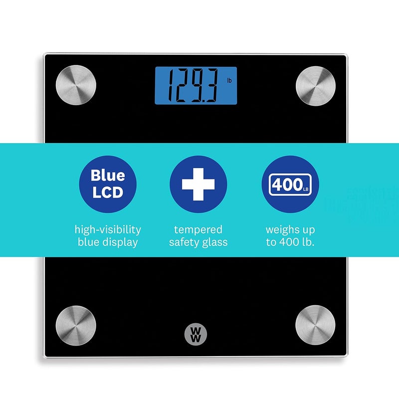 CONAIR Weight Watchers Scales by Conair Scale for Body Weight Digital Bathroom Scale in Black - Image 4