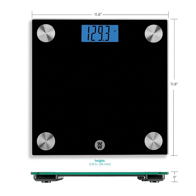CONAIR Weight Watchers Scales by Conair Scale for Body Weight Digital Bathroom Scale in Black - Image 5