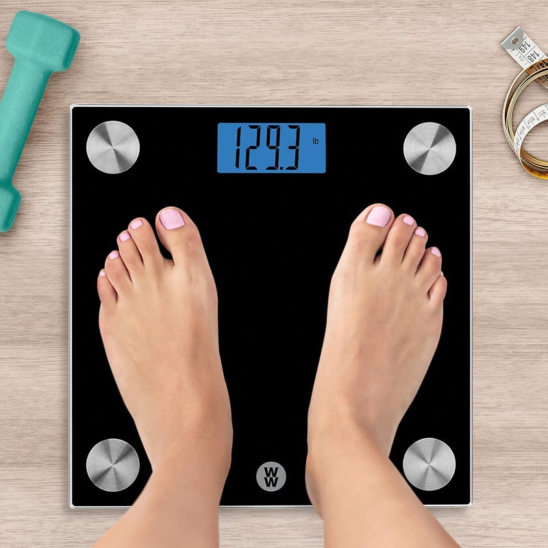 CONAIR Weight Watchers Scales by Conair Scale for Body Weight Digital Bathroom Scale in Black - Image 2