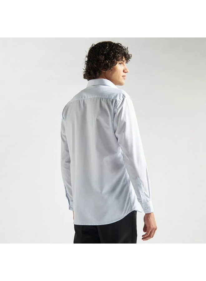 Splash FAV Solid Shirt with Pocket and Long Sleeves