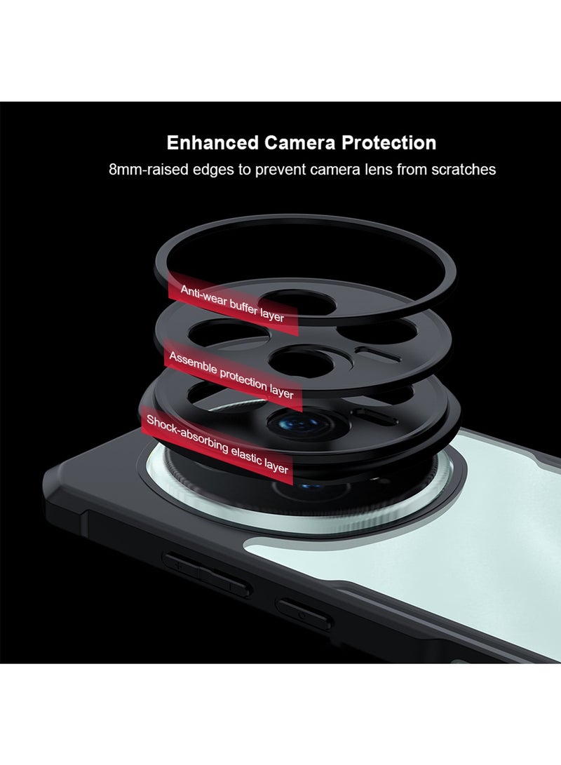 Adando Case Compatible with Honor Magic 8 Pro, with Strong Magnetic Kickstand, Droproof, Sweat-Proof, Fingerprint-Proof, Shockproof Protective Phone Case Fits Honor Magic 8 Pro (Black) - Image 5