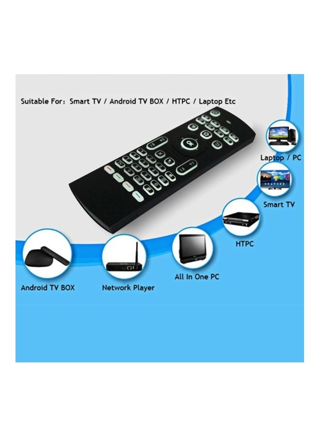 NIBEMINENT mx3 2-In-1 6-Axis Air Mouse Wireless Keyboard Remote Control Black/White - Image 2