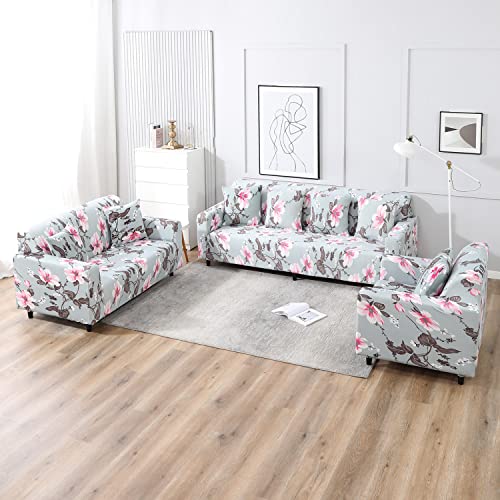 HOKIPO Polyester Blend Stretchable Cushion Cover 16 inch x 16 inch, Pack of 4 (AR-4098-D24*4),Grey - Image 5
