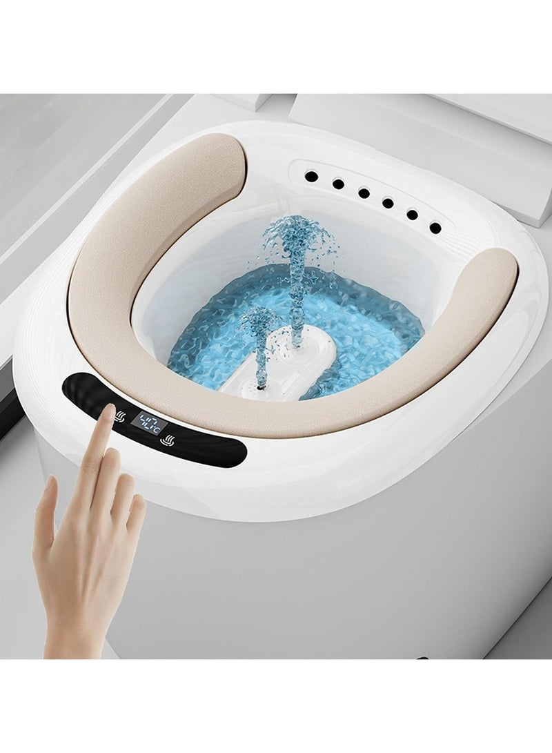 والالا حمام مقعدي كهربائي قابل لإعادة الشحن عبر USB للمرحاض، حمام مقعدي محمول للبواسير والعناية بعد الولادة، مع 3 مستويات لضبط الشدة، حمام مقعدي كهربائي للنساء والرجال، تدفق ذكي، شاشة عرض لدرجة الحرارة - Image 1