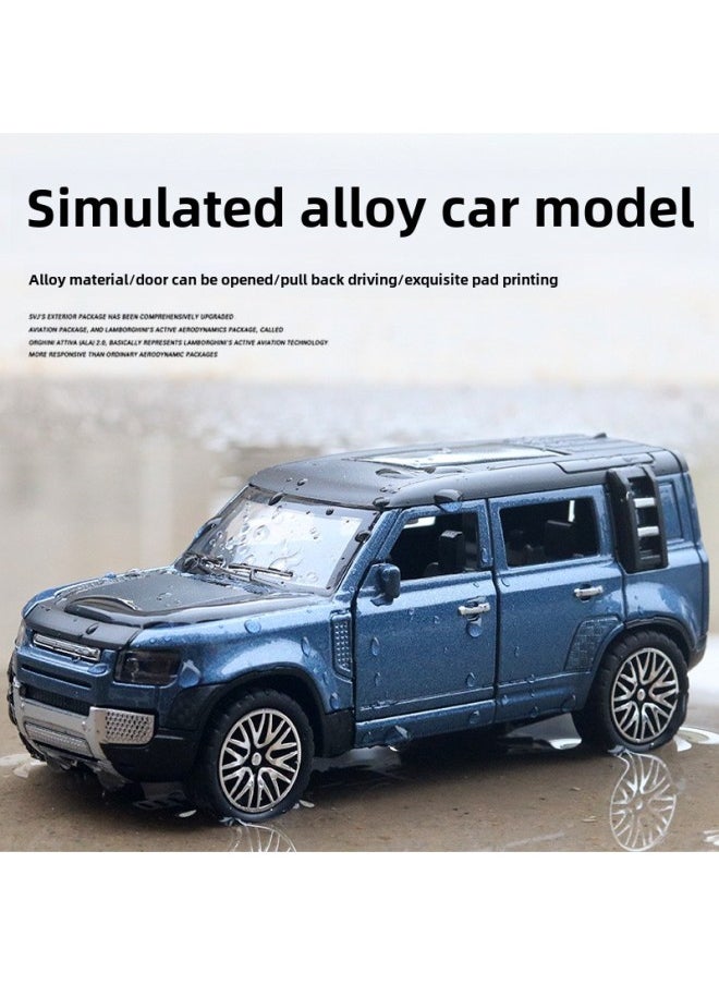 (Bag) Four-door Jeep Alloy Model Boy Off-road Convertible Car Children's Toy Decoration Gift-Color: Wei Orange  - Image 3