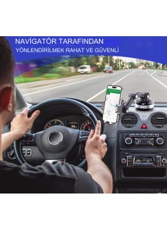Qasul Telescopic In-Car Phone Holder 360 Degree Special Gel Reinforced Phone Holder with Large Suction Cup  - Image 4