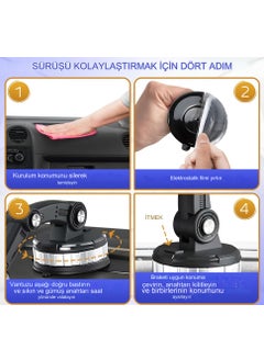 Qasul Telescopic In-Car Phone Holder 360 Degree Special Gel Reinforced Phone Holder with Large Suction Cup  - Image 5