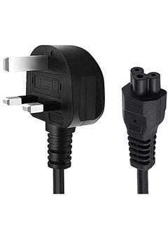 ELTRAZONE UK Power Cord Flower Type AC Cable 3 Pin with Fuse – 1.5 Meters Long, Durable and Safe, Compatible with UK Plugs, Household Appliances, and Electronics  - Image 1