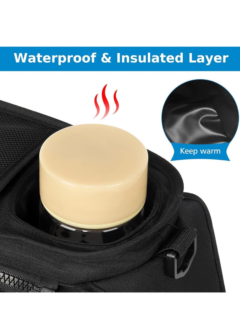 Universal Stroller Organizer with Insulated Cup Holder - Detachable Phone Bag & Shoulder Strap, Fits for Stroller Like Uppababy, Baby Jogger, Britax, BOB, Umbrella and Pet Stroller - Image 5