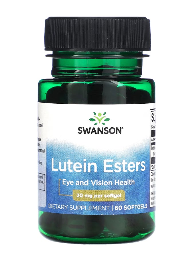 سوانسون إسترات اللوتين ، 20 ملجم ، 60 كبسولة هلامية