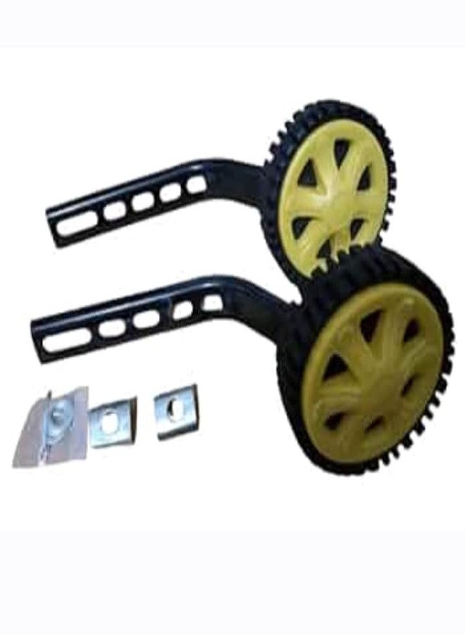 Neemo Training Wheels with Mounting Brackets, Yellow and Black, Universal Fit for Kids Bicycle - Image 2