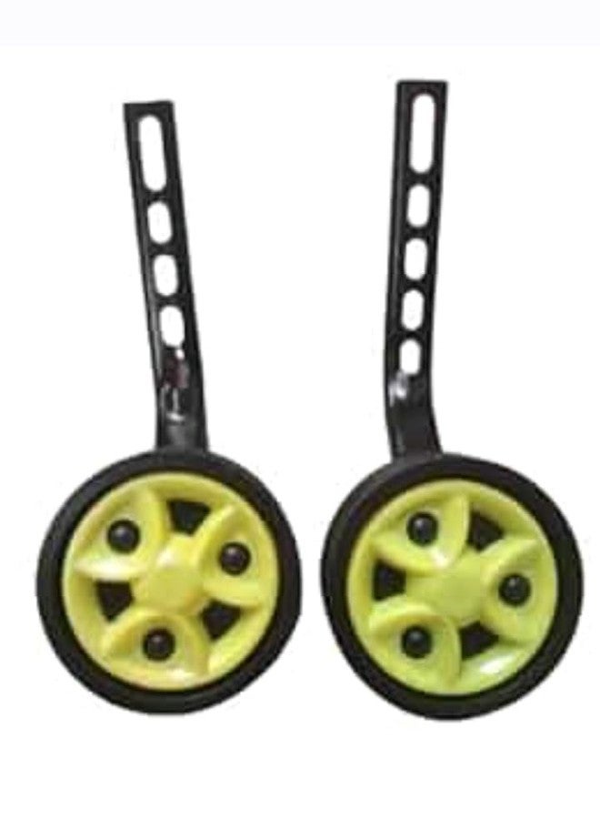 Neemo Training Wheels with Mounting Brackets, Yellow and Black, Universal Fit for Kids Bicycle - Image 1