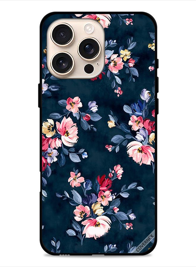 Covernex Apple iPhone 16 Pro Max Protective Case Cover Hand Painted Flowers - Image 1