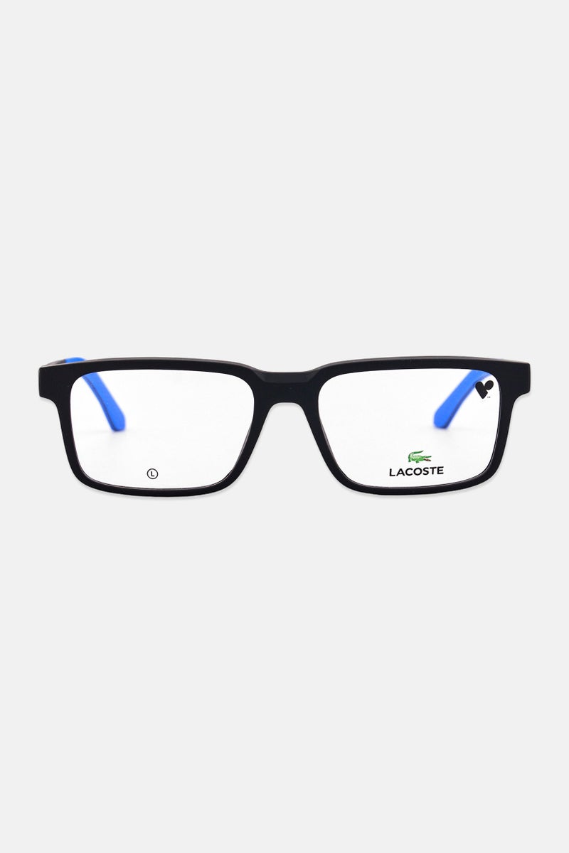 LACOSTE Men L2922 Rectangle Eyeglasses, Black - Image 1