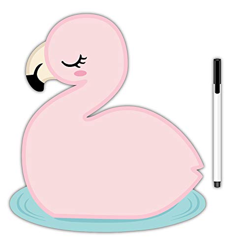 Nourish Flamingo Magnetic Whiteboard with Marker - 9x10 Inches - Image 1