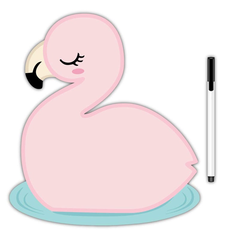 Nourish Flamingo Magnetic Whiteboard with Marker - 9x10 Inches - Image 2