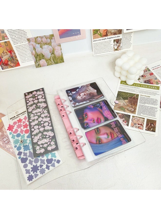 Unity South Korea Polaroid Photo Album A6 Transparent Loose-leaf Couple 3 Inch Photo Love Bean Album Small Card Sticker Storage Book - Image 2