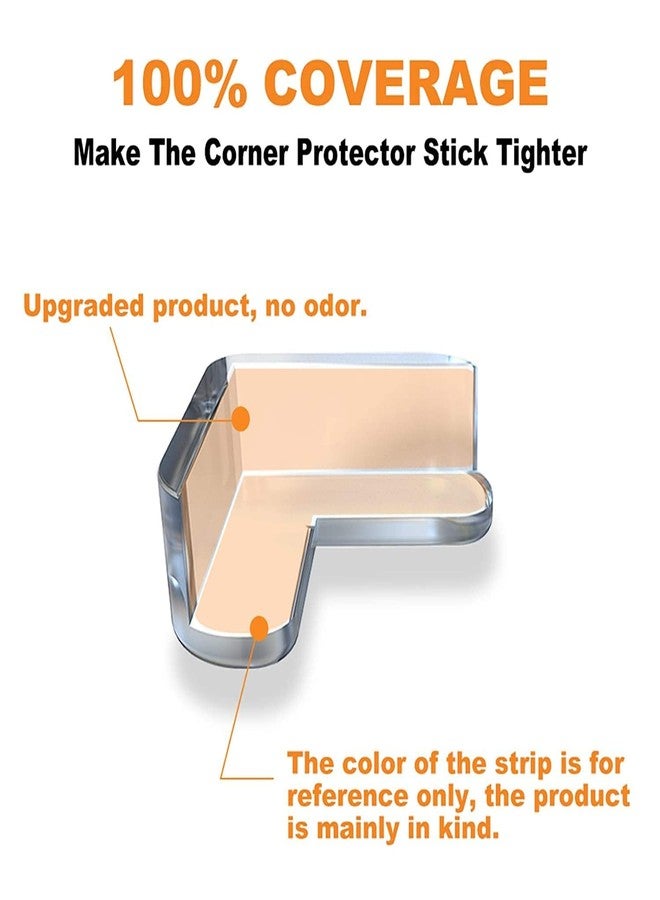 YORTEN Corner Protectors High Resistant Baby Proofing Corner Guards Soft and Transparent, Covered Adhesive, Improved Tasteless Corner Covers for Furniture Sharp Corner pic (10) - Image 5