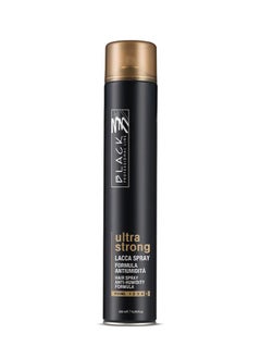 Black Ultra strong lacca spray formula antiumidita hair spray anti humidity formula 500ml 