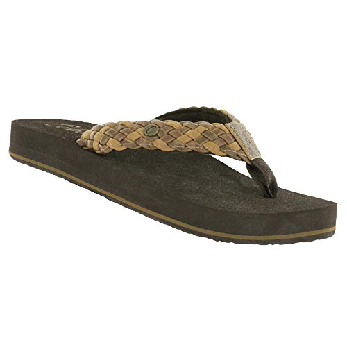 Cobian Women's Braided Bounce Flip Flop Natural, 10 - Image 4