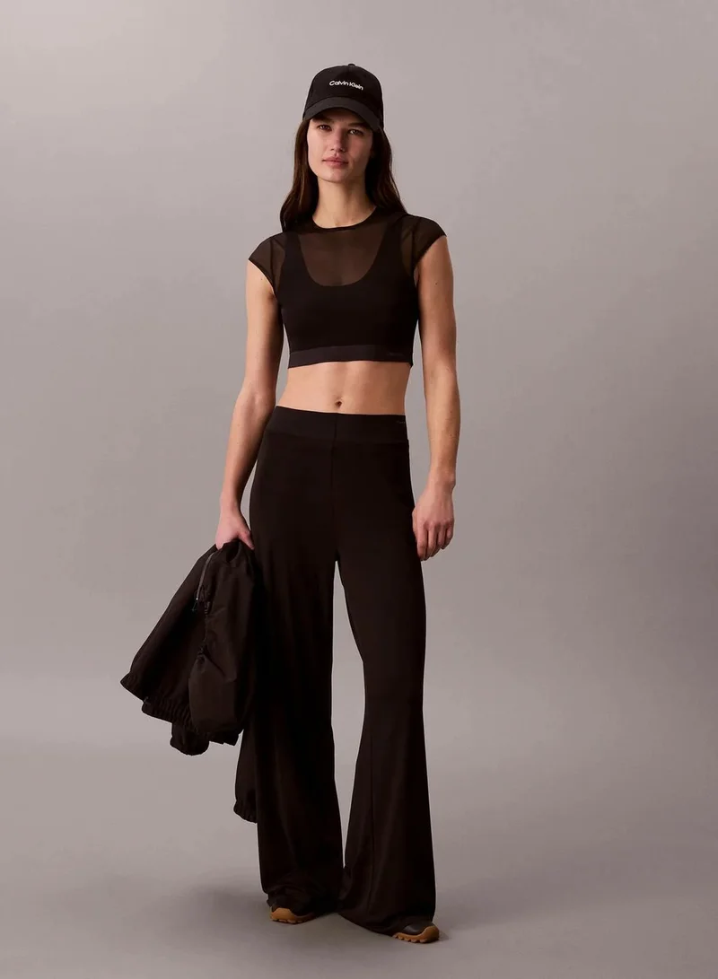 Calvin Klein  Cropped Performance Mesh Sports Bra Top for Women | Best Price UAE