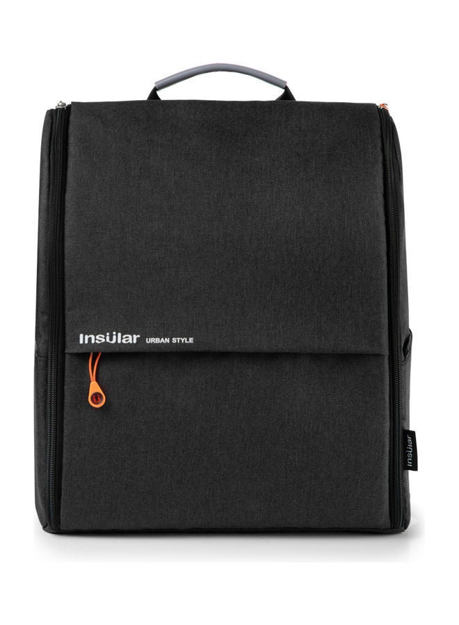 نيبمينينت حقيبة حفاضات كبيرة السعة من البوليستر مع حزام لعربة الأطفال وسجادة تغيير الحفاضات - Image 2