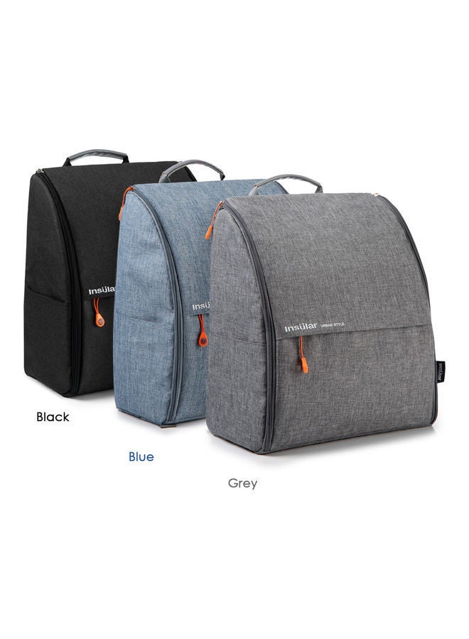 نيبمينينت حقيبة حفاضات كبيرة السعة من البوليستر مع حزام لعربة الأطفال وسجادة تغيير الحفاضات - Image 3