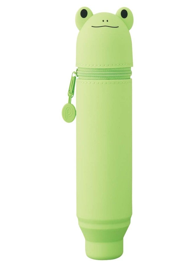 LIHIT LAB. PuniLabo Stand Up Pen Case (Pen Holder) Frog A7712-13 - Image 1