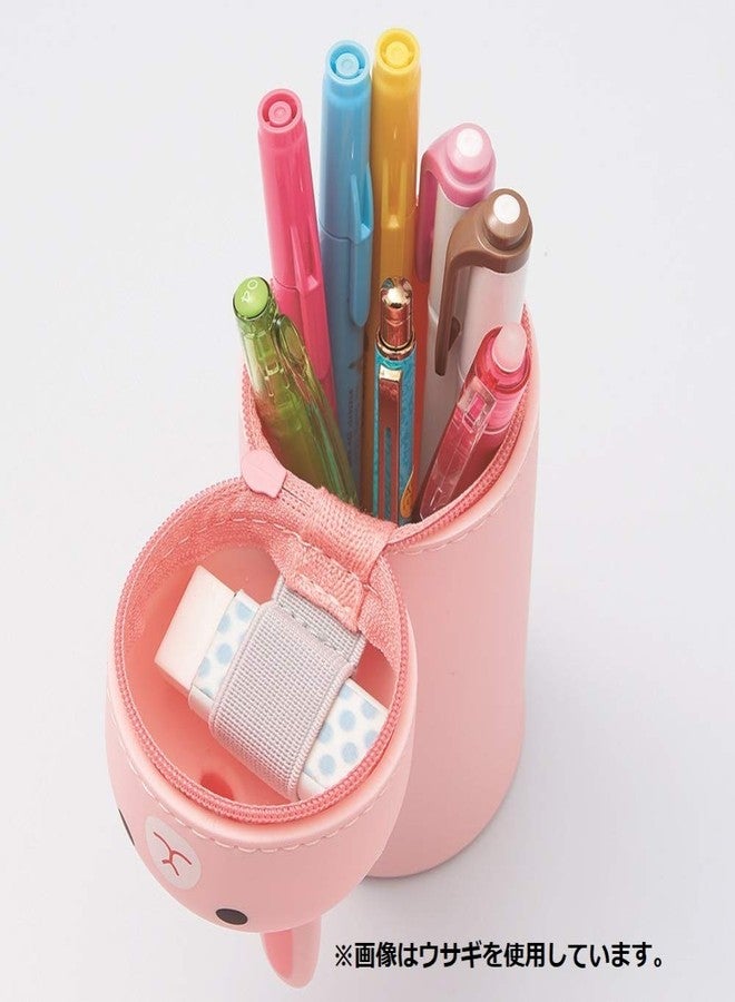 LIHIT LAB. PuniLabo Stand Up Pen Case (Pen Holder) Frog A7712-13 - Image 2