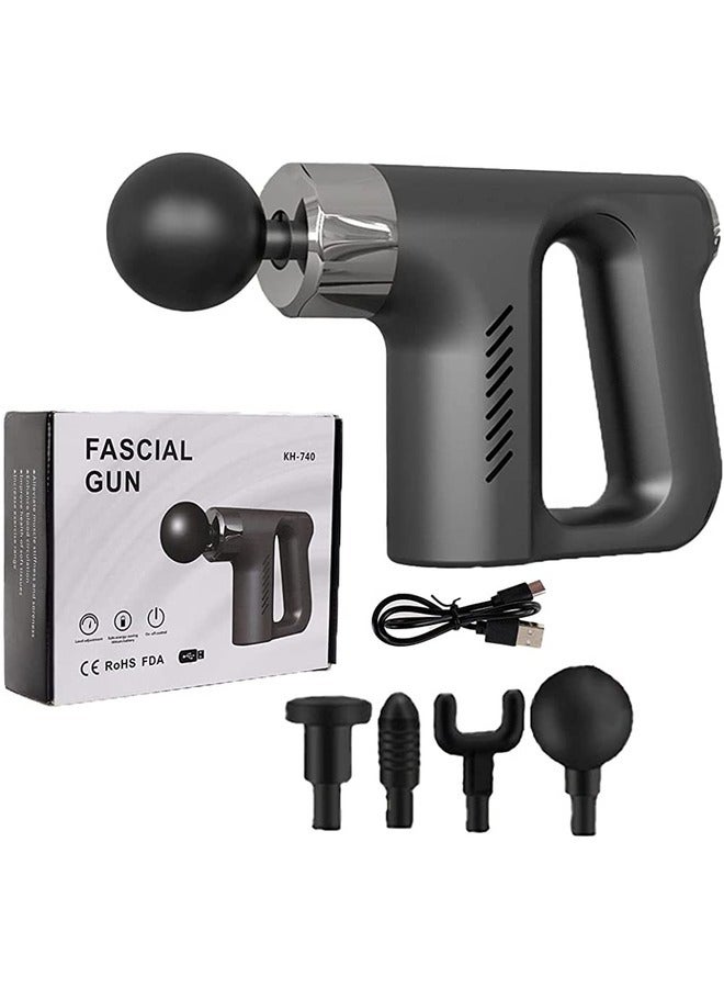 إلترازون KH-740 Grey Muscle Massage Gun – Professional Fascial Therapy Device - Image 1