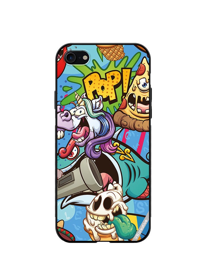 VR CREATIVE Protective Case Cover For Apple iPhone SE (2022) Cartoon Design Multicolour - Image 1
