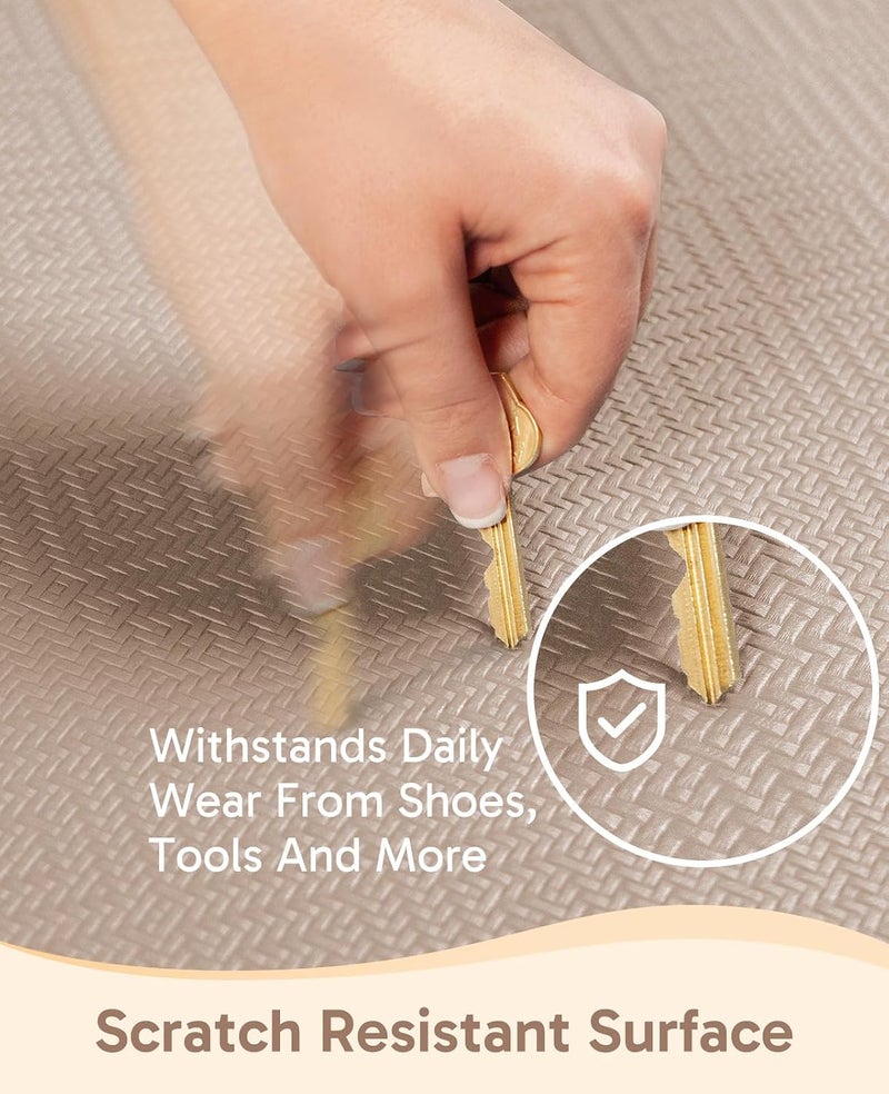 Ophanie Kitchen Mats for Floor,3/4 inch Thick,20x32 Anti Fatigue Cushioned Mat with 99+ Pairs of Anti-Slip Bottom Ridges,Kitchen Rugs,Waterproof,Comfort Ergonomic Standing Mat for Office,Home,Sink - Image 5