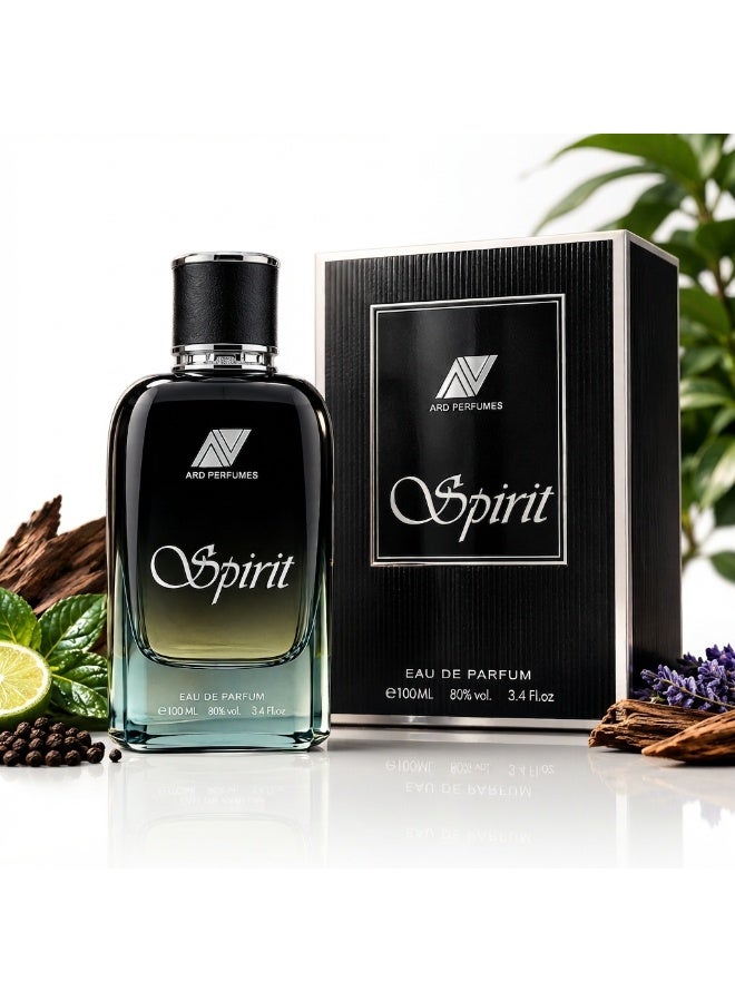 ارض العطور عطر سبيريت للرجال من ارض العطور – او دي بارفان 100 مل، رائحة حمضيات وخشبية بلمسة عود، عطر رجالي ثابت لفترة طويلة - Image 3