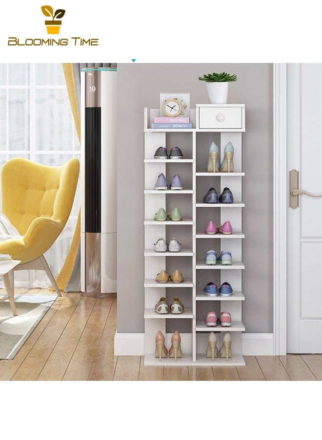 Generic Multi-Layer Shoe Rack, Simple Household Economical Shoe Cabinet, Large-Capacity Rack At The Entrance Of The Dormitory, Household Imitation Solid Wood Color Storage Rack, Shoe Rack At The Door, Space-Saving - Image 2