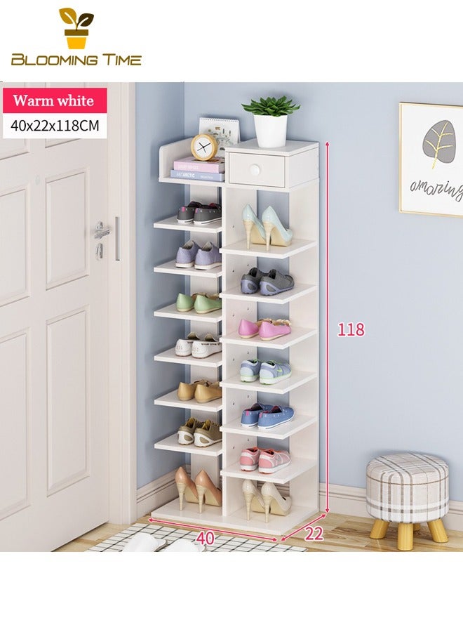 Generic Multi-Layer Shoe Rack, Simple Household Economical Shoe Cabinet, Large-Capacity Rack At The Entrance Of The Dormitory, Household Imitation Solid Wood Color Storage Rack, Shoe Rack At The Door, Space-Saving - Image 3