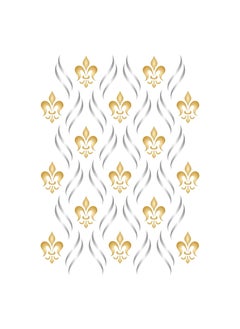Fleur de Lis Layering Stencil, 4.5 x 6.5 inch - Layering Stencil use to add Texture and Design to Mixed Media Backgrounds