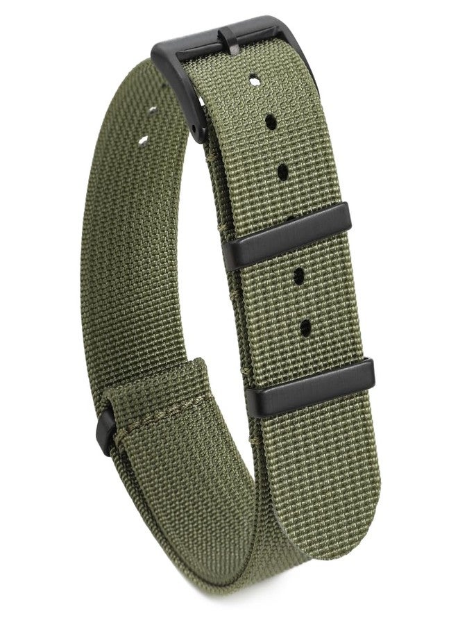 TACTICAL FROG Nylon Watch Band 18mm 19mm 20mm 22mm, Waterproof Military Watch Straps Replacement for Men Women, With Stainless Steel Buckle - Image 1
