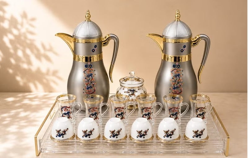 رادین طقم أنيق لتقديم القهوة والشاي العربيين - Image 1