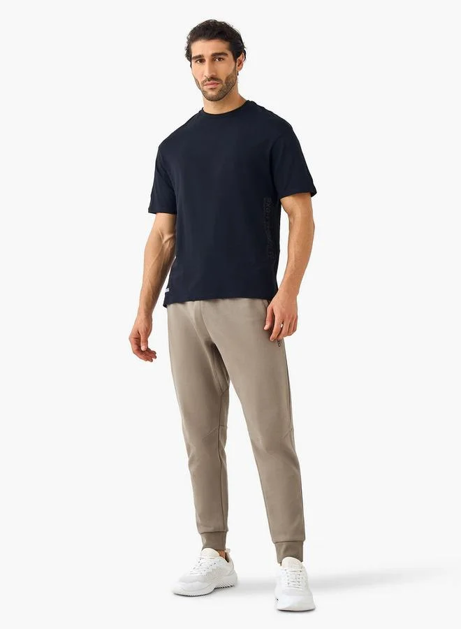 ADOT by Splash Regular Fit Panelled Joggers with Pockets