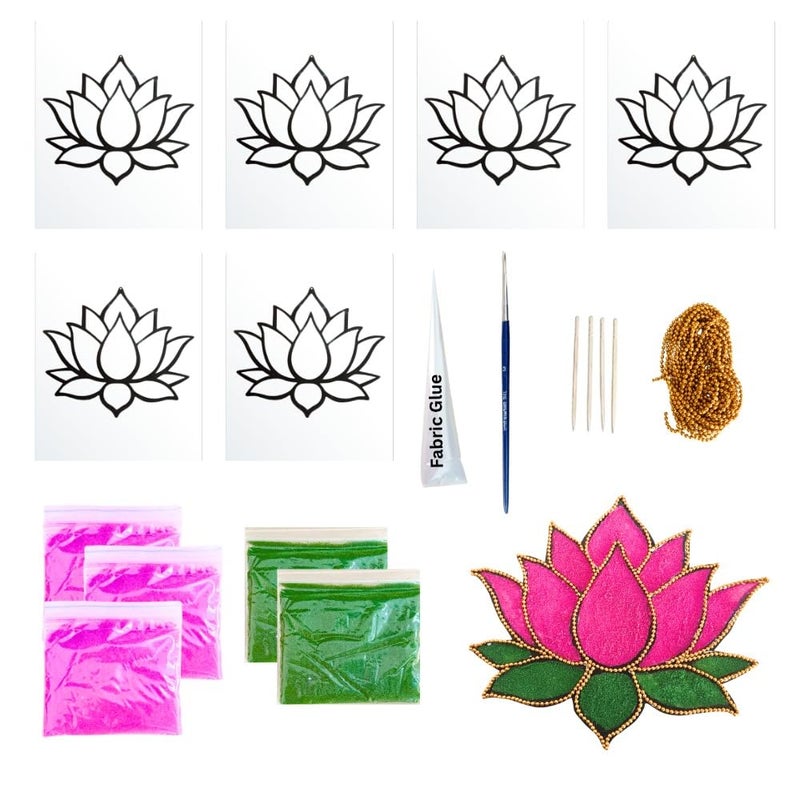 The brown box-OHP Sheet Rangoli Making kit,Rangoli Patches Making kit. - Image 5