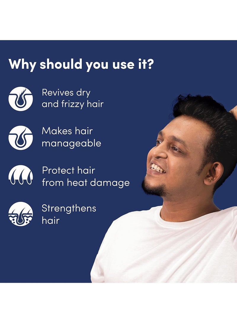 Man Matters Hair Serum for Men With Jojoba and Argan oil | For Silkier, Shinier, Smoother & Frizz Free Hair | Instant Shine & Smoothness | Non Sticky Hair Serum | 90ml - Image 2