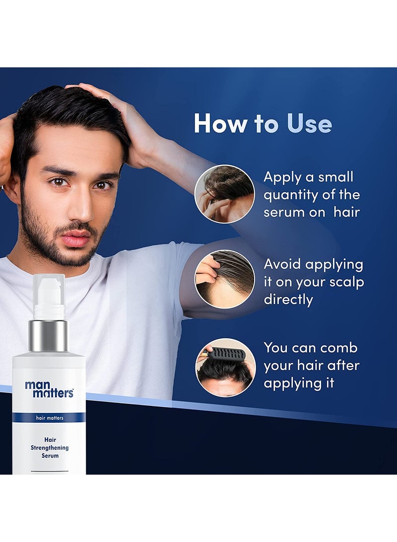 Man Matters Hair Serum for Men With Jojoba and Argan oil | For Silkier, Shinier, Smoother & Frizz Free Hair | Instant Shine & Smoothness | Non Sticky Hair Serum | 90ml - Image 4