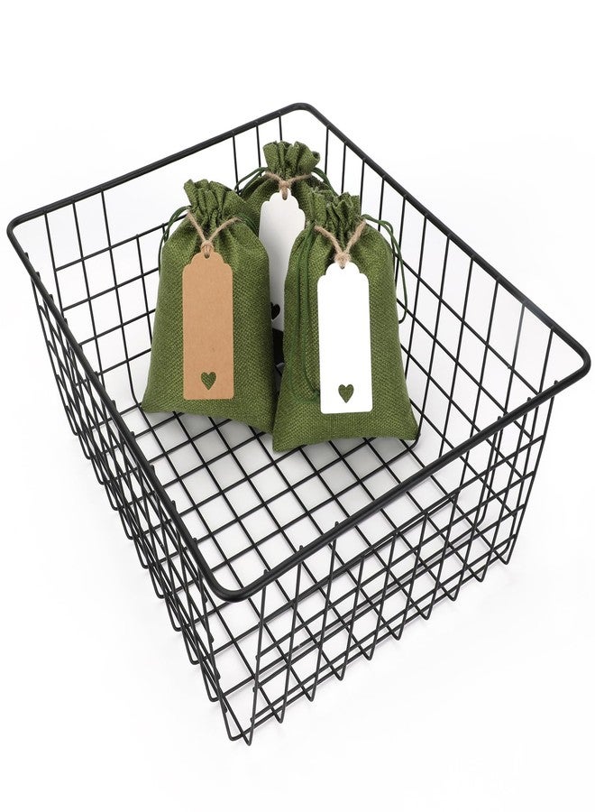 Tapleap Green Small Gift Bags with Drawstring - 30Pcs 5x7 Burlap Sacks for Wrapping Christmas Favors, DIY Craft, Body Butters, Souvenirs, For Small Business, Birthday, Wedding - Image 3