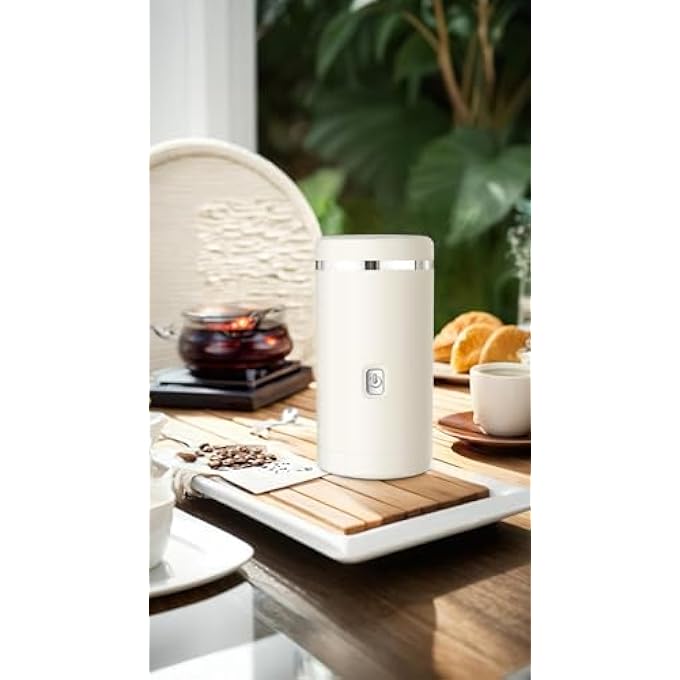 Honwor Portable Electric Coffee  Spice Burr Grinder With Stainless Steel Blades  Compact Design For Fresh Bean Grinding On The Go - Image 3